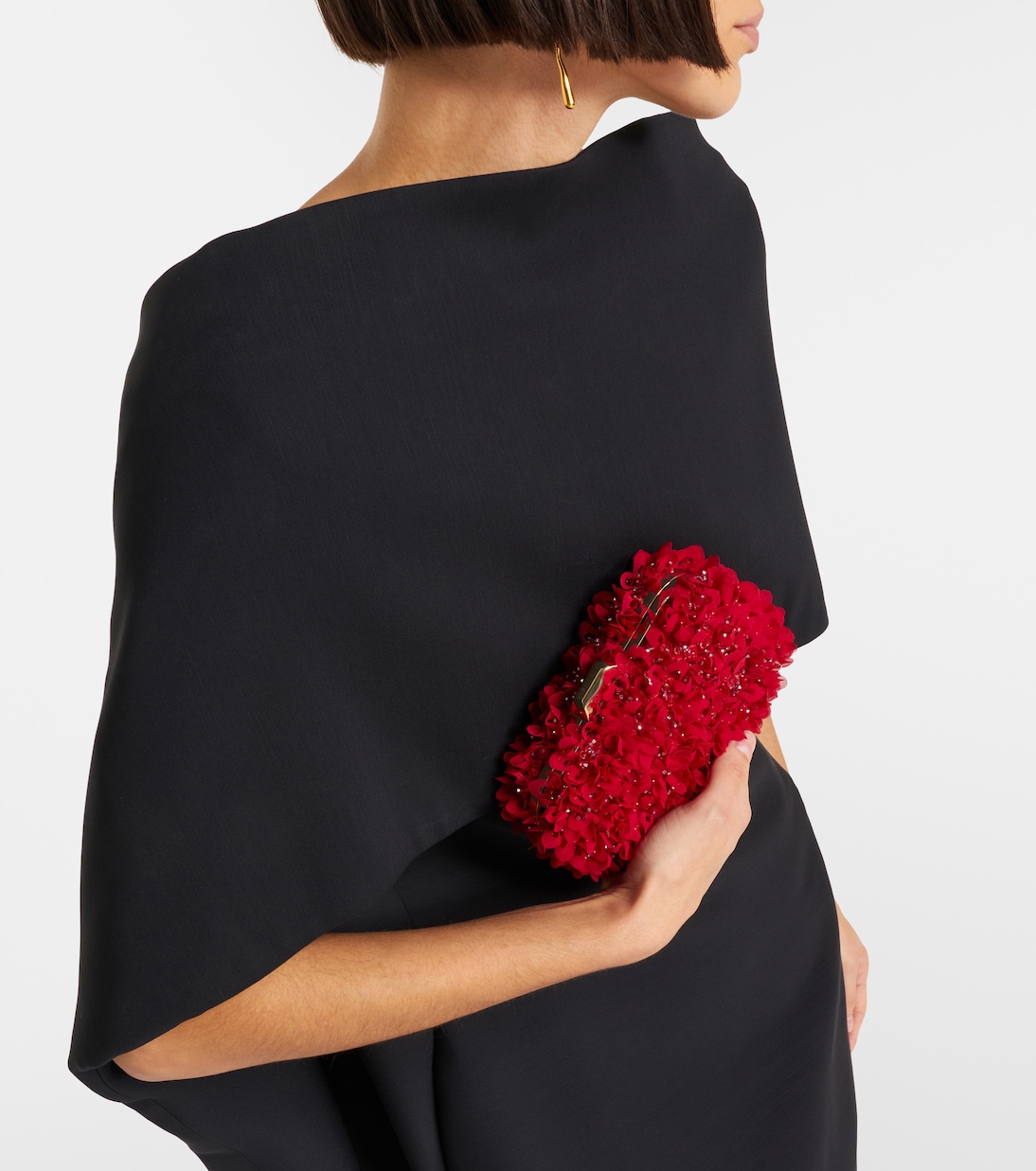 Cloud embellished satin clutch | Jimmy Choo