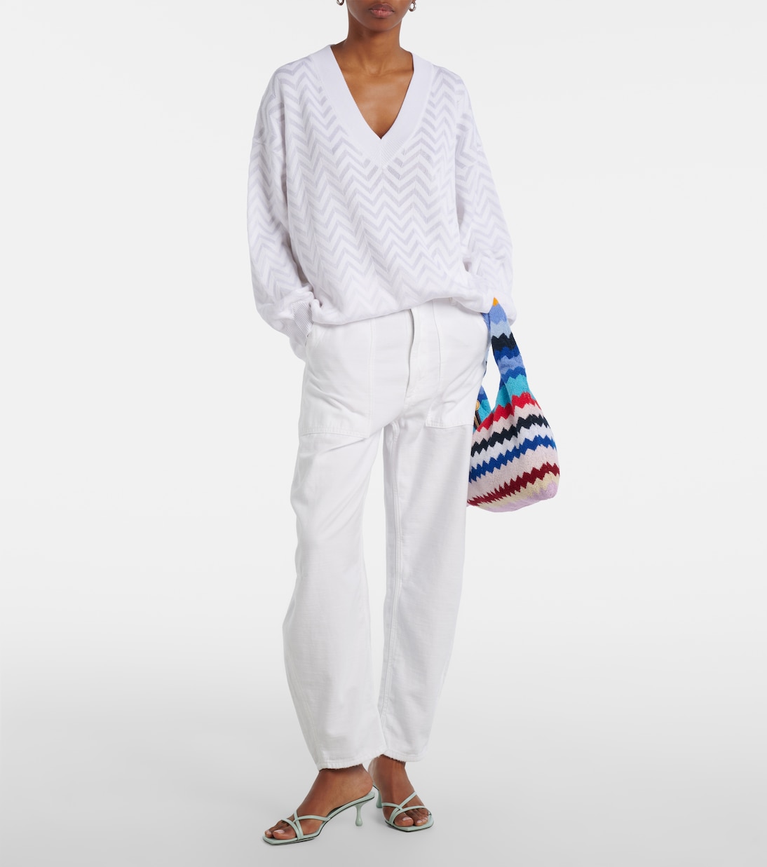 Zigzag cotton-blend sweater | Missoni