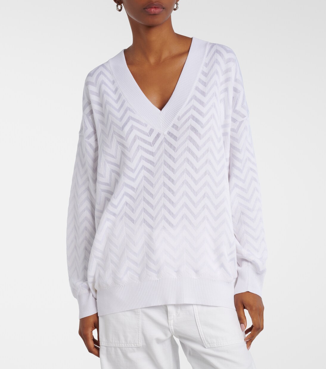 Zigzag cotton-blend sweater | Missoni