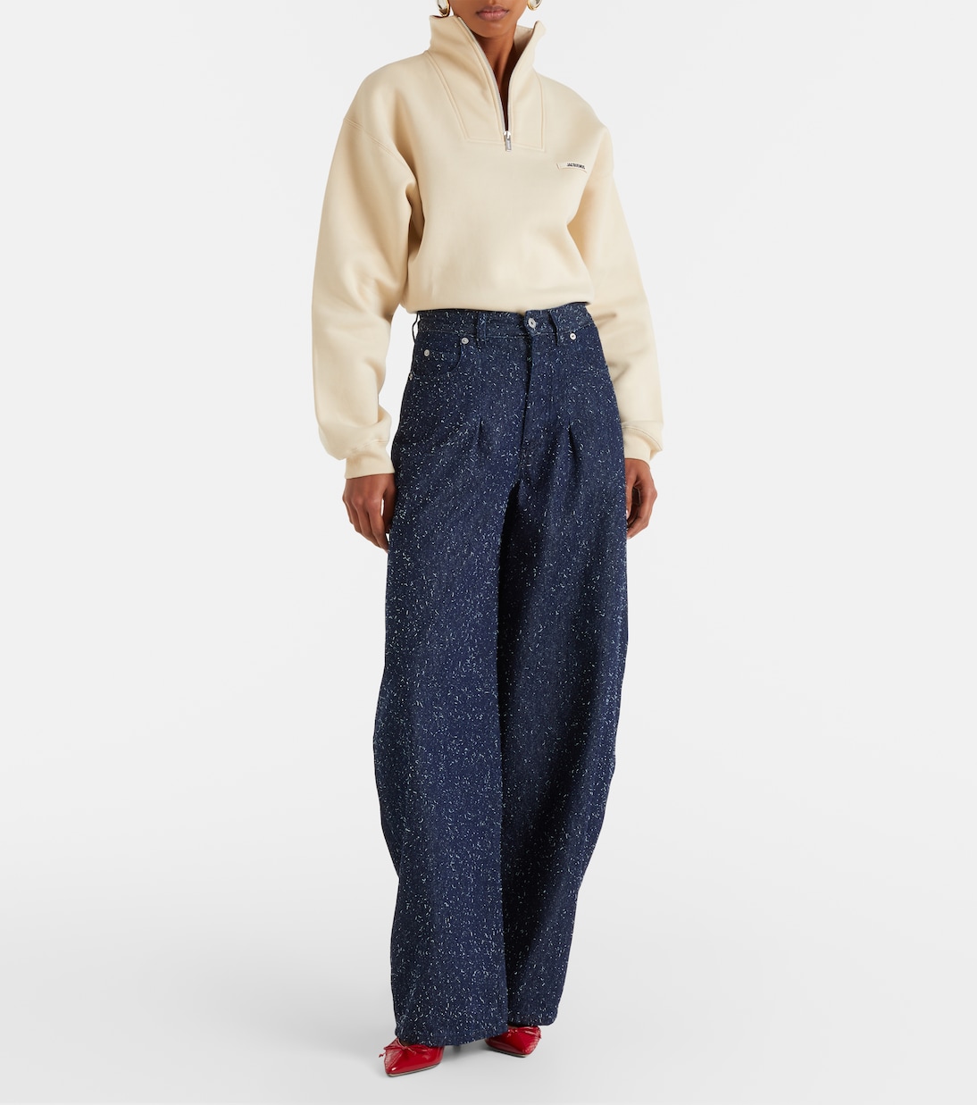 Logo barrel-leg jeans | Jacquemus