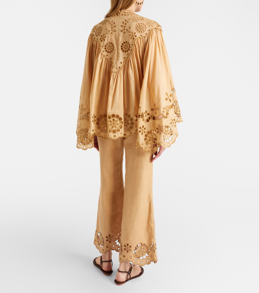 Cropped-Schlaghose Awaken aus Leinen | Zimmermann