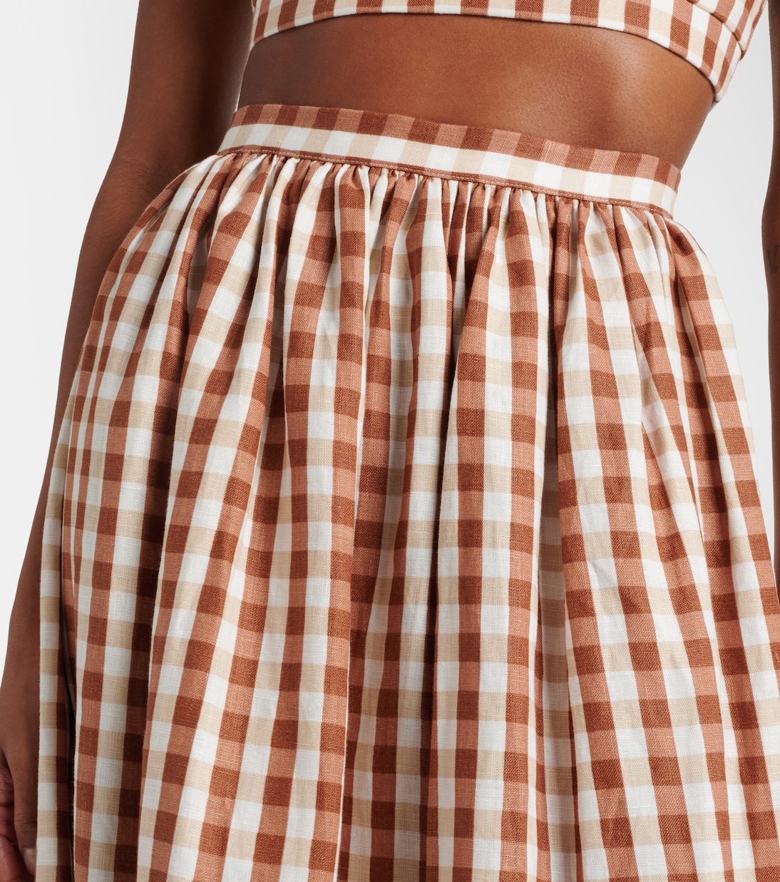 Jupe midi Ida en lin | Faithfull