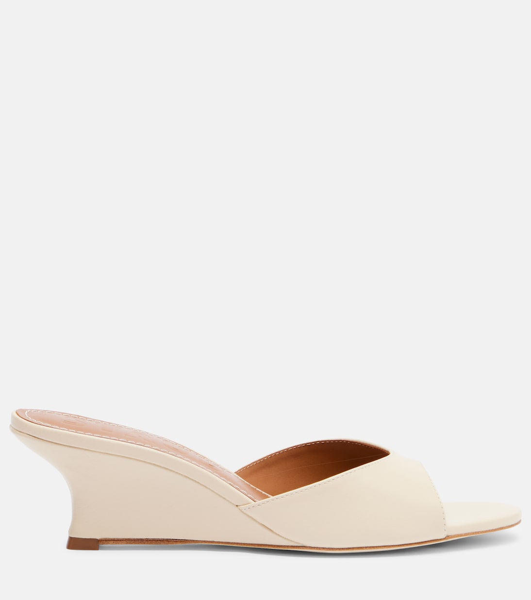 Brigitte leather wedge mules | Staud