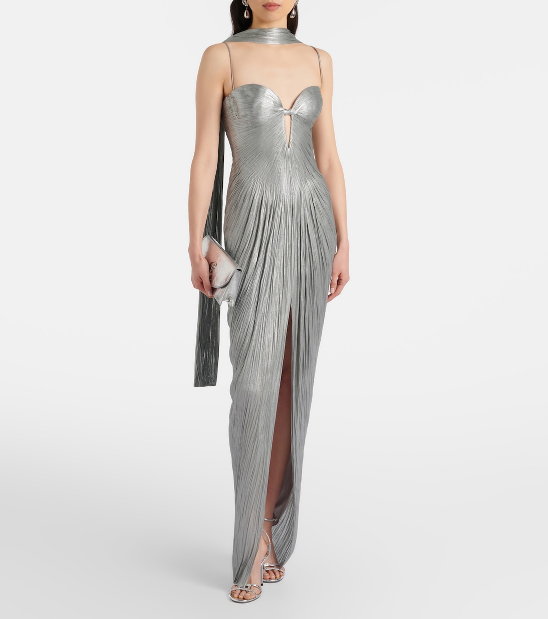 Tonia cutout silk tulle gown | Maria Lucia Hohan