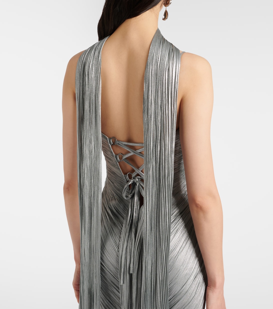 Tonia cutout silk tulle gown | Maria Lucia Hohan