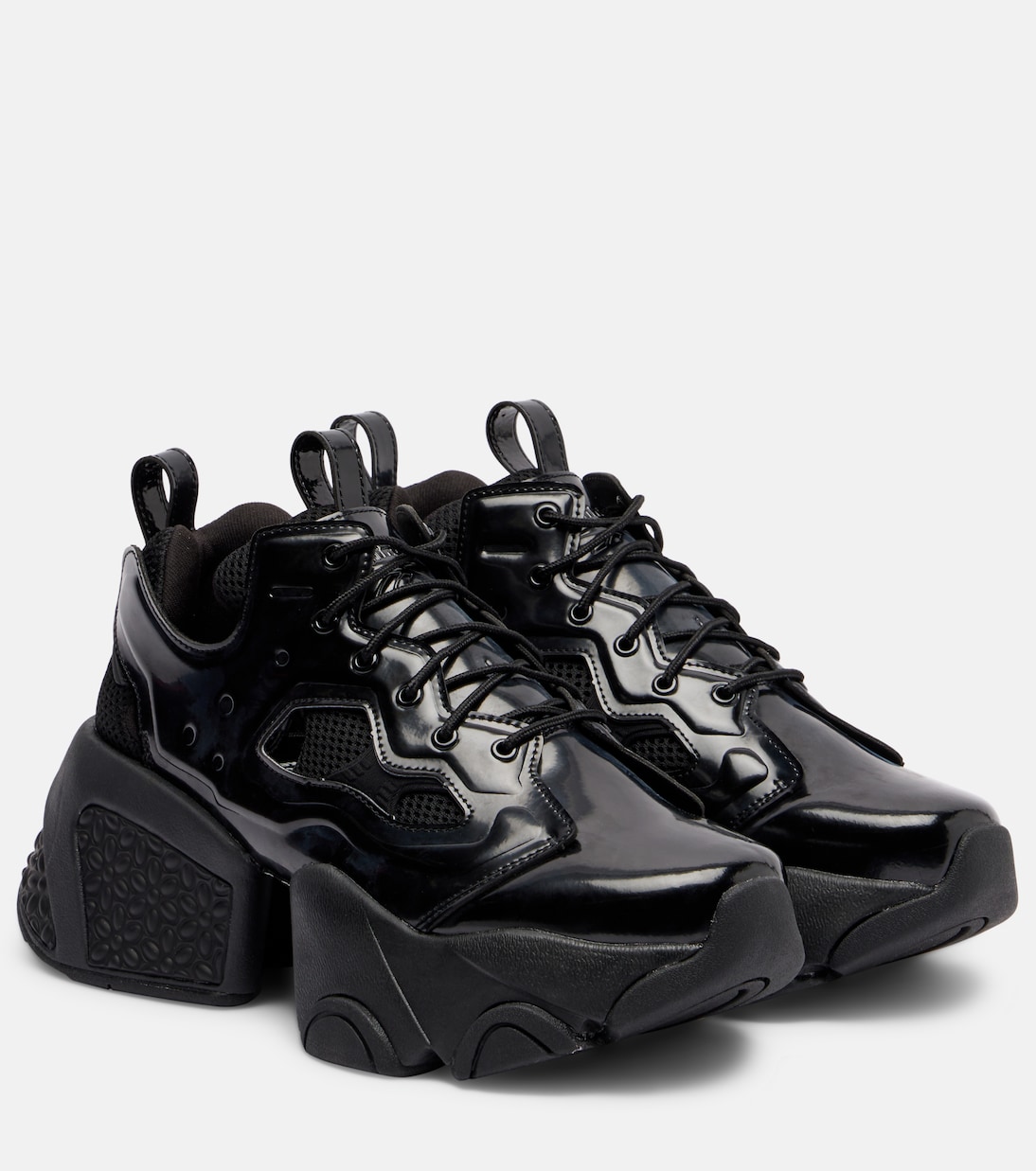 Cutout platform sneakers | Noir Kei Ninomiya