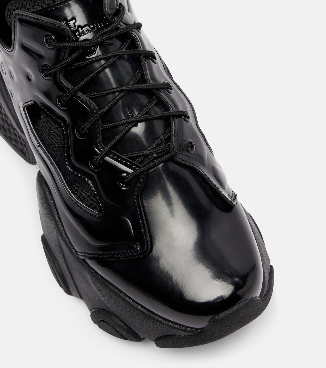 Cutout platform sneakers | Noir Kei Ninomiya
