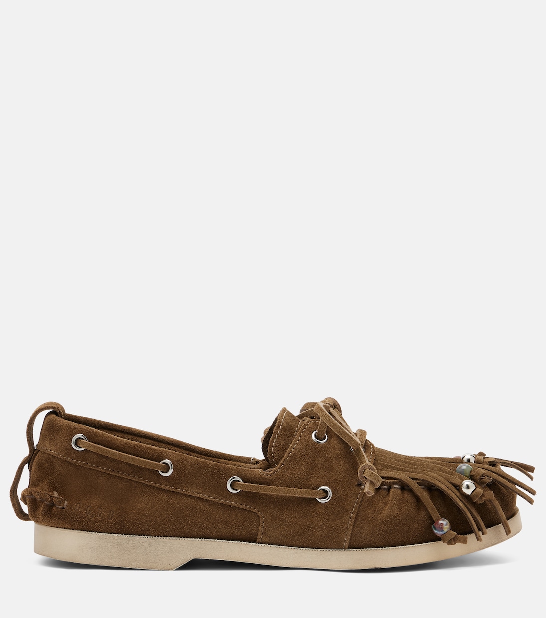Embellished suede boat shoes | Golden Goose