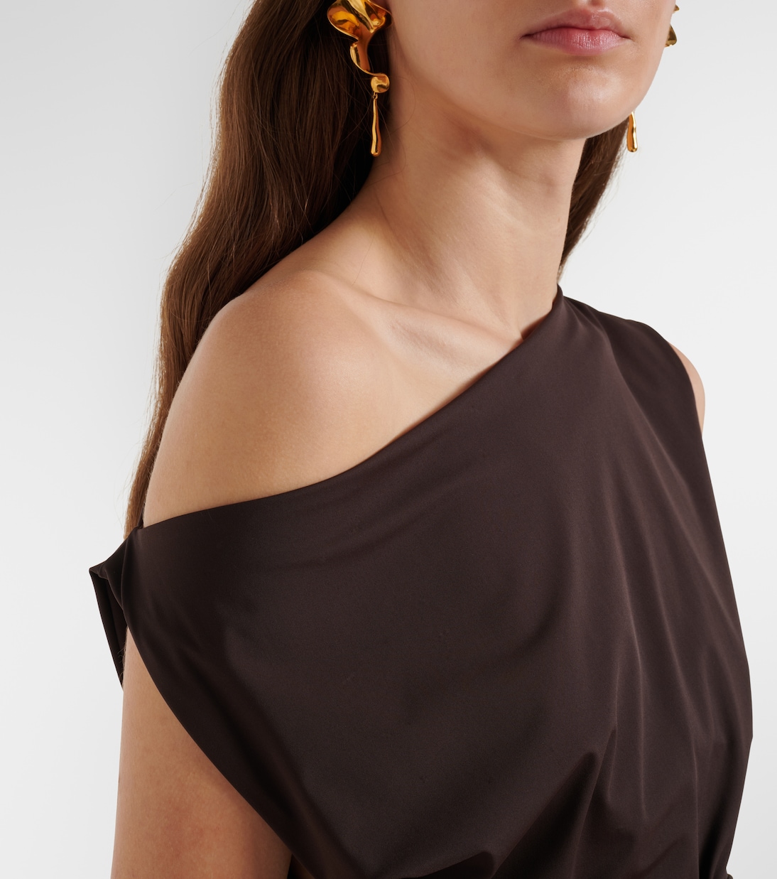 One-shoulder jersey wrap top | Róhe