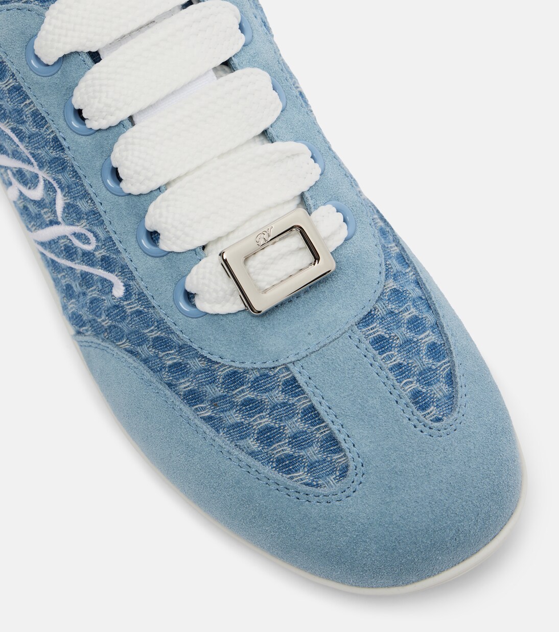 Viv' suede-trimmed sneakers | Roger Vivier