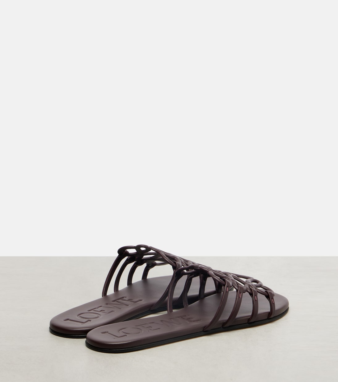 Petal Anagram leather slides | Loewe