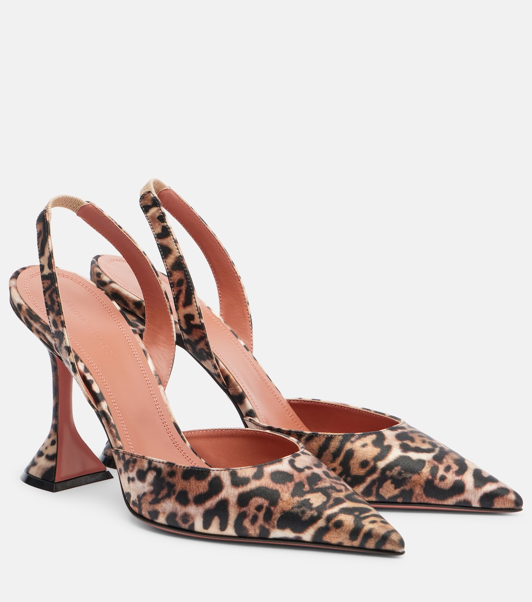 Holli 95 satin slingback pumps | Amina Muaddi