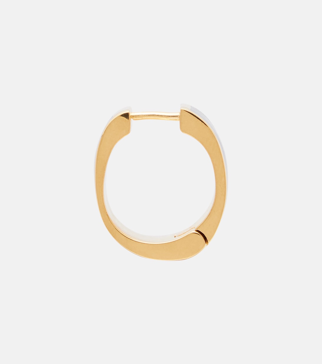 Signature enamel gold-plated hoop earrings | Toteme