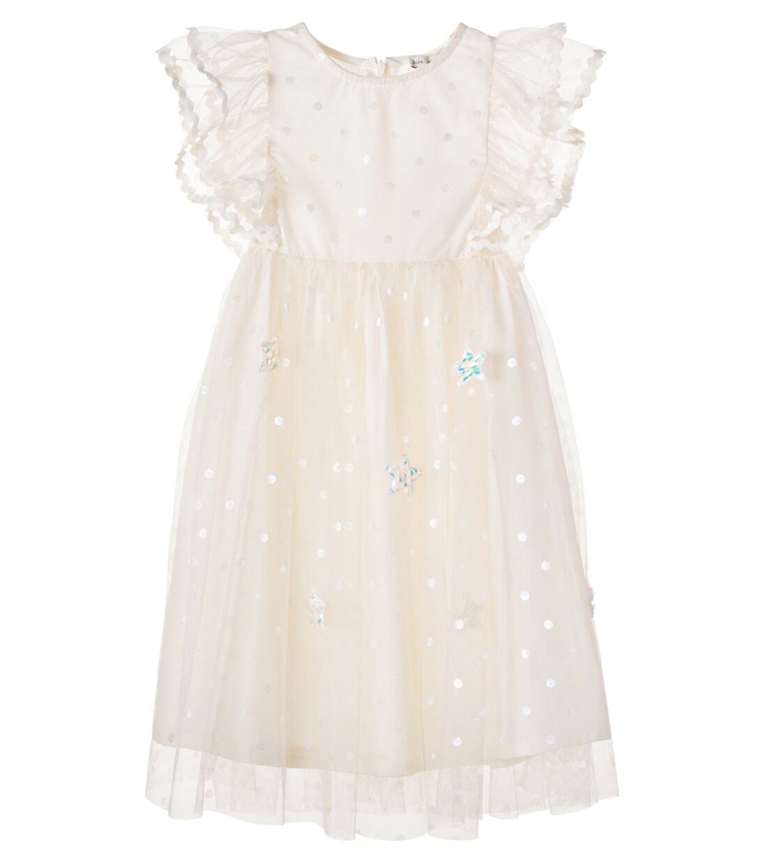 Embellished polka-dot tulle dress | Bebe Organic