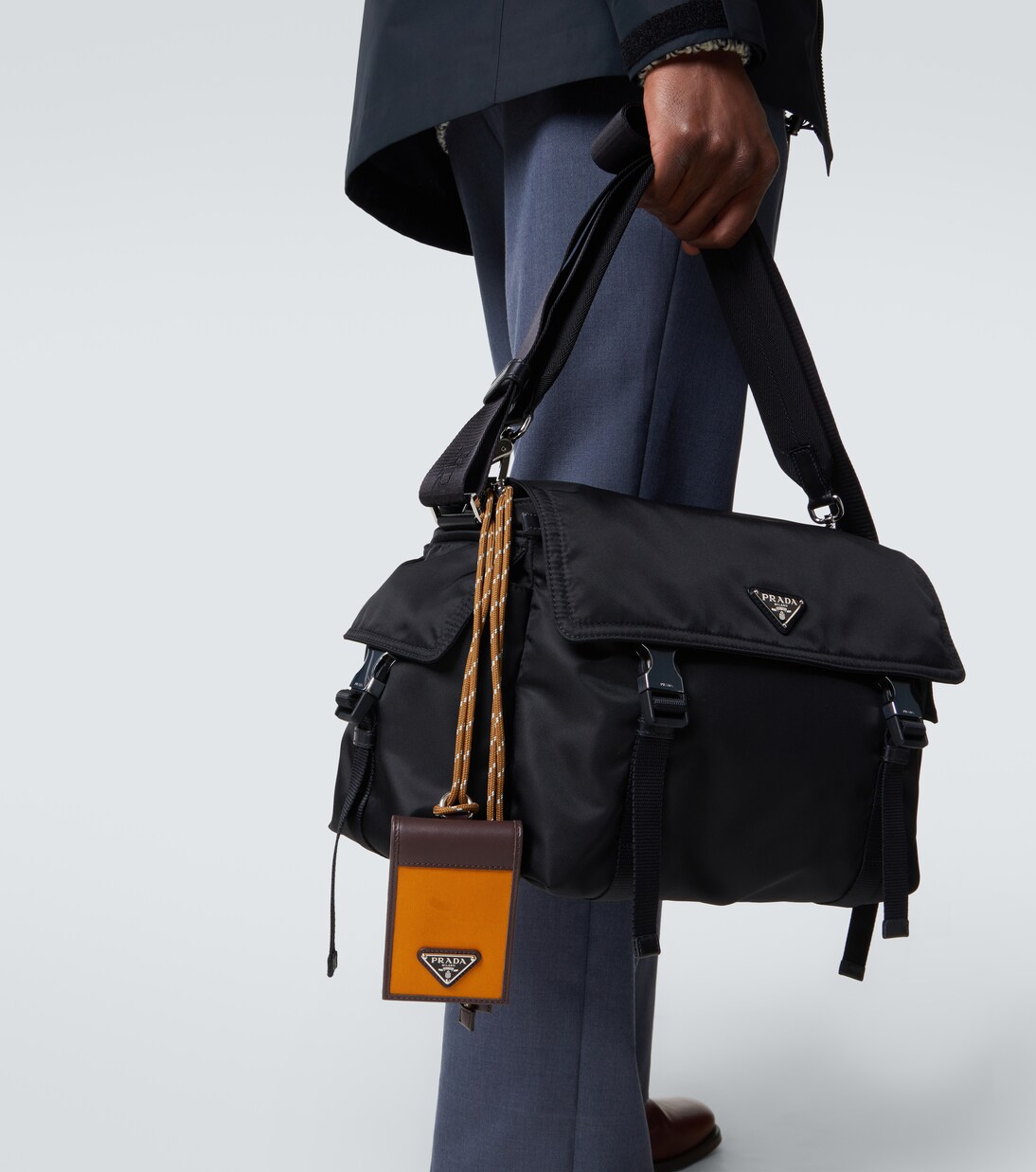 Kartenetui mit Riemen Prada Speedrock aus Re-Nylon  | Prada