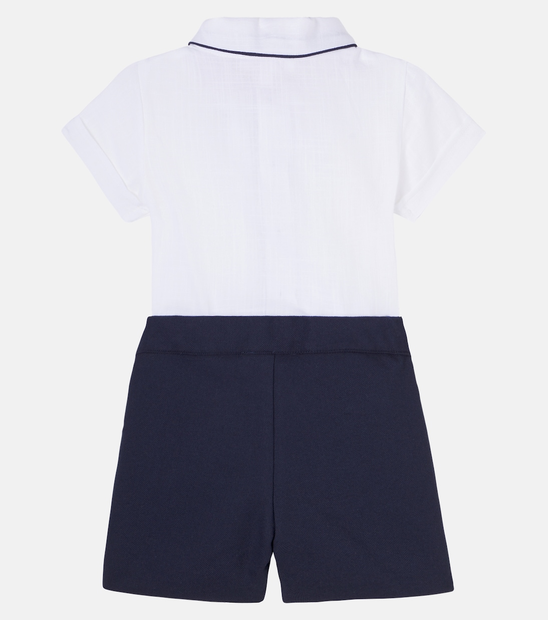 Baby cotton-blend shirt and shorts set | Patachou