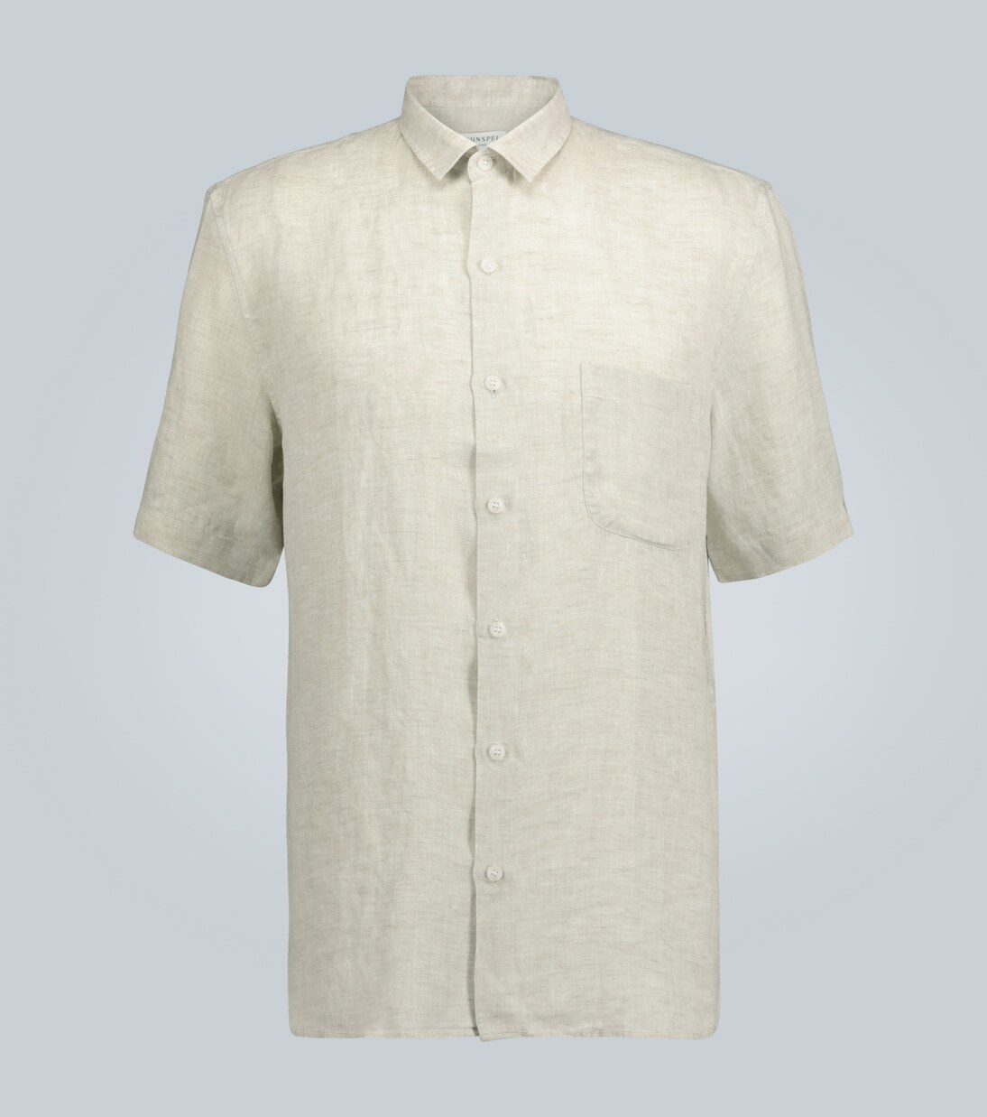 Camisa de lino de manga corta | Sunspel