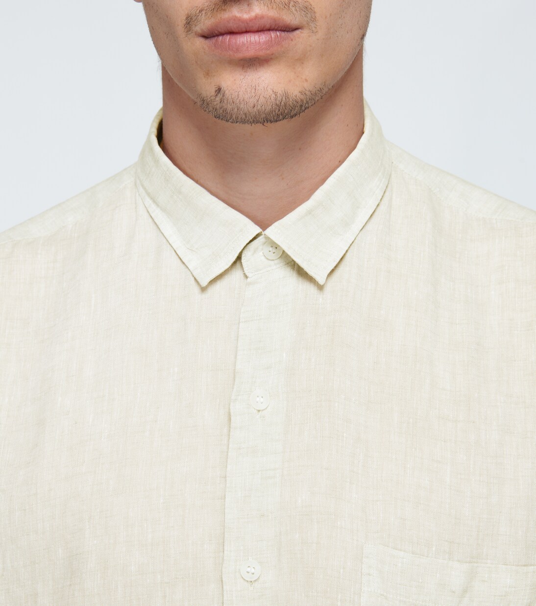 Camisa de lino de manga corta | Sunspel
