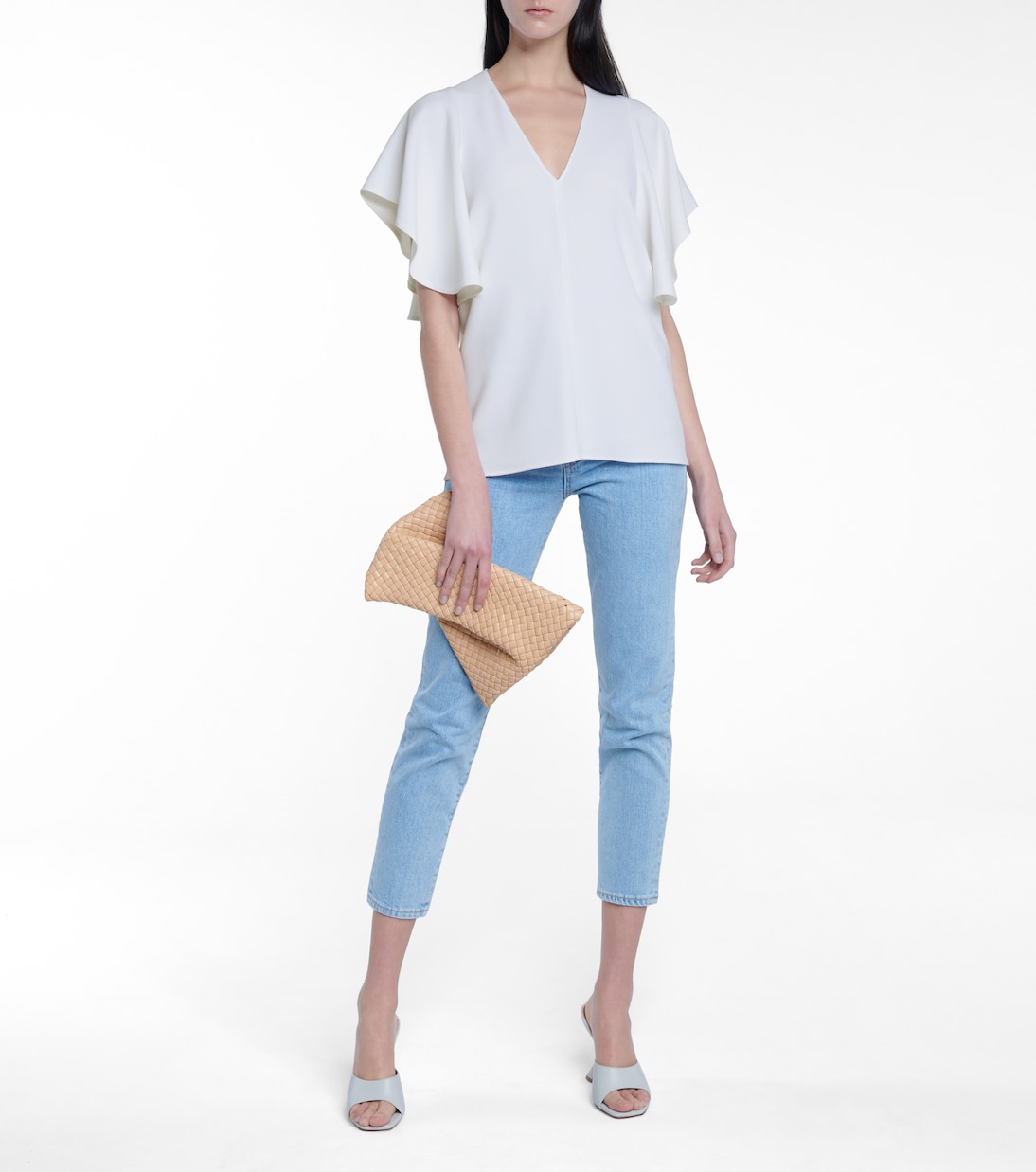 Mallory stretch-cady top | Stella McCartney