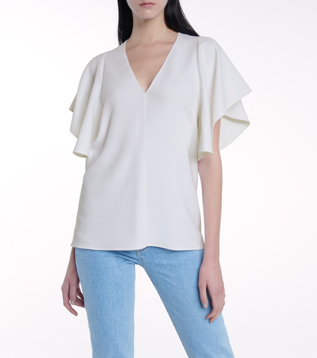 Mallory stretch-cady top | Stella McCartney