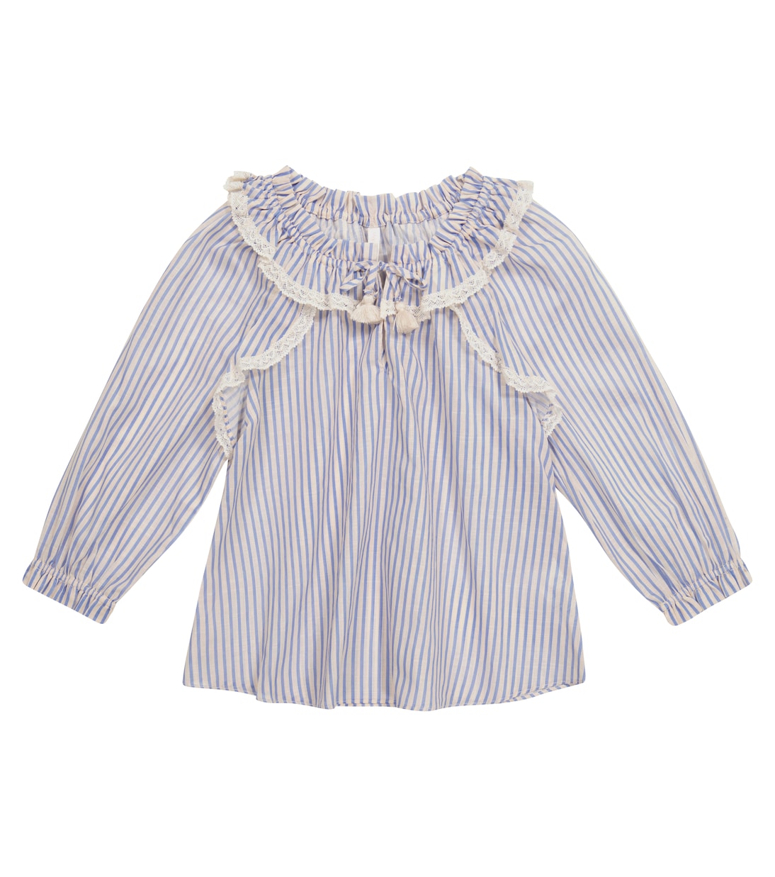 Bluse Aliane Gather Neck aus Baumwolle | Zimmermann Kids