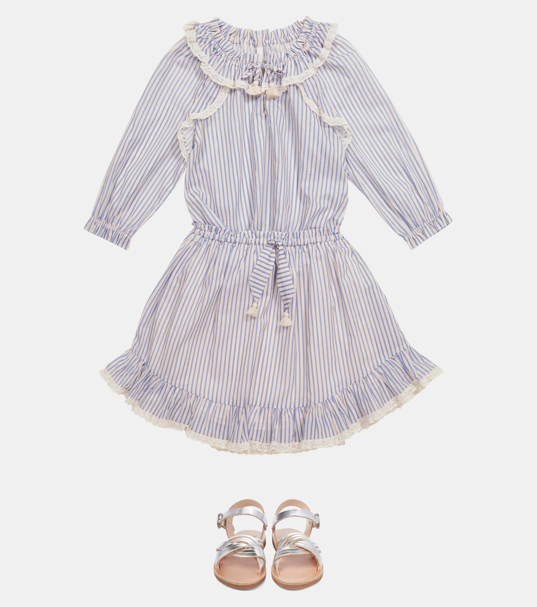 Bluse Aliane Gather Neck aus Baumwolle | Zimmermann Kids