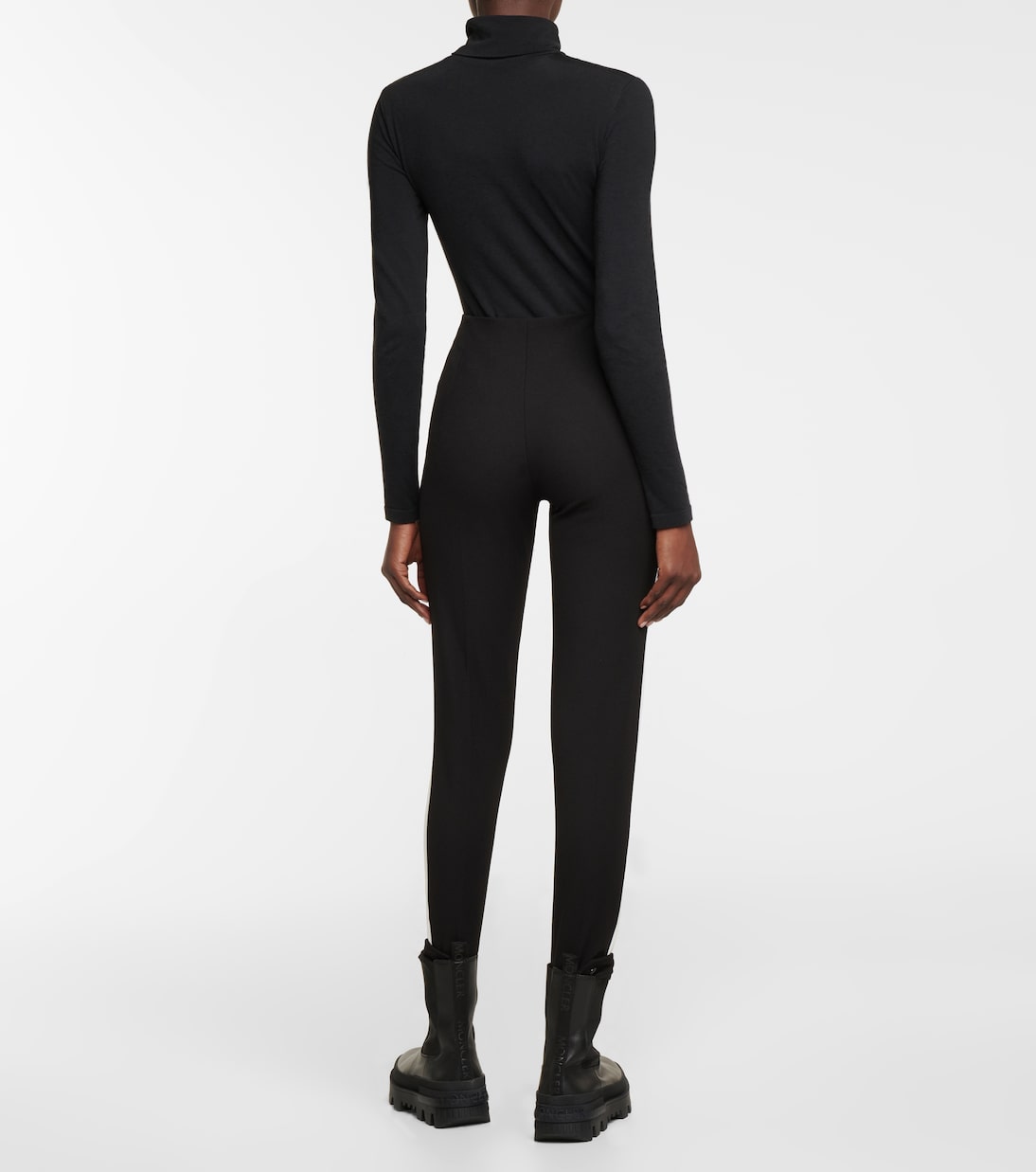 Mid-rise jersey stirrup leggings | Moncler
