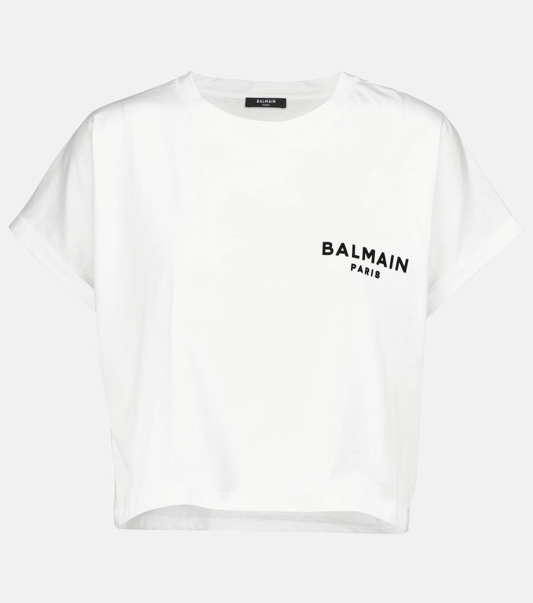 Camiseta de algodón con logo | Balmain