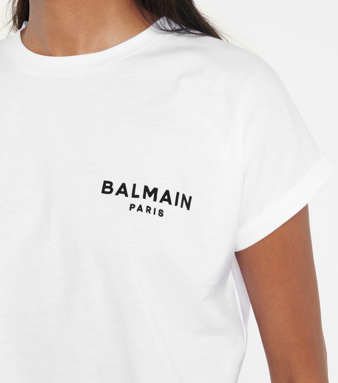 Camiseta de algodón con logo | Balmain
