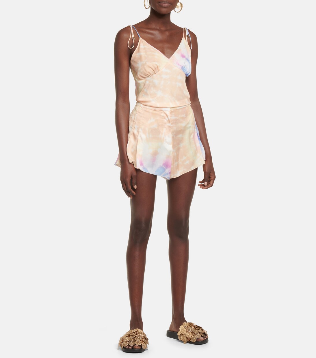 Shorts tie-dye a vita alta | Rabanne