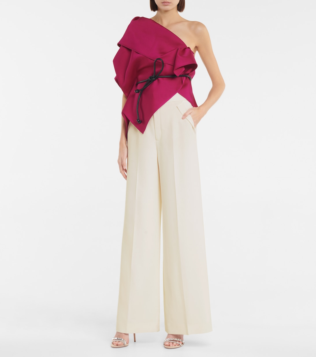 Williamston wool crêpe wide-leg pants | Roland Mouret