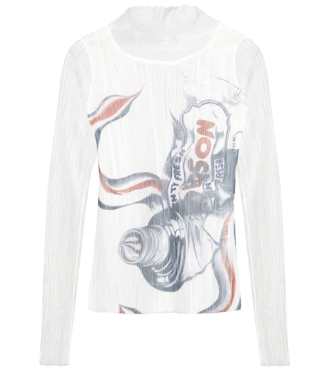 Top transparente estampado | JW Anderson