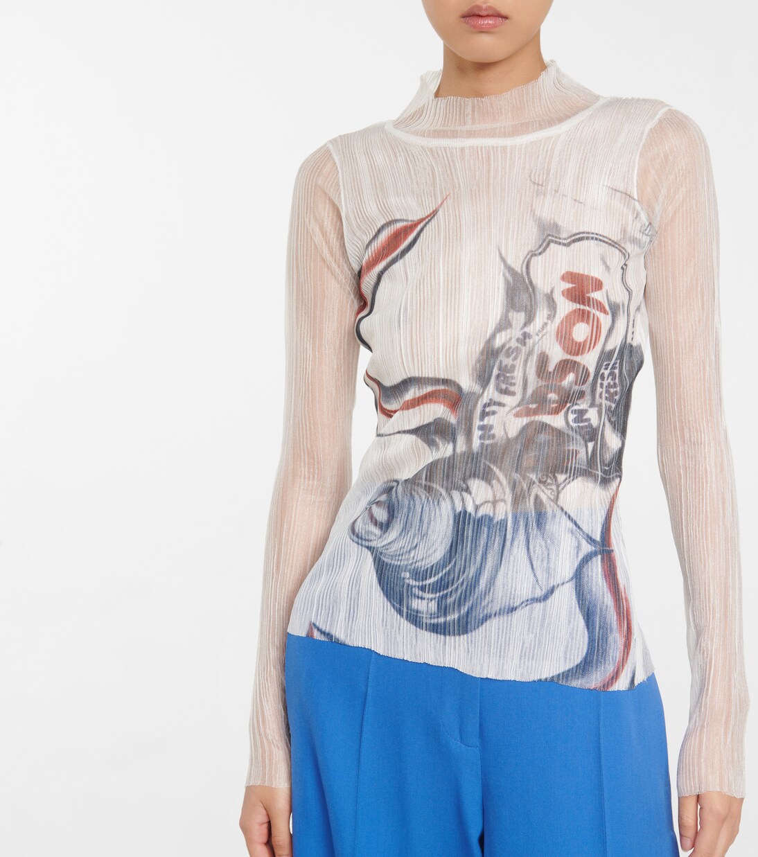 Top transparente estampado | JW Anderson