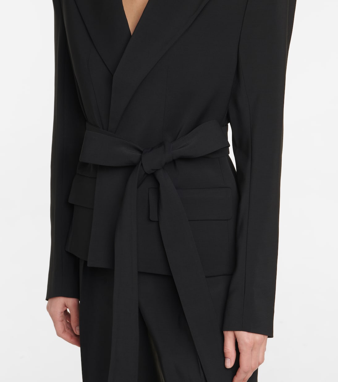 Blazer in crêpe con cintura | Alexandre Vauthier