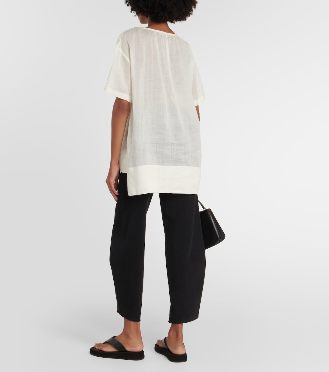 Blouse à lavallière en ramie | Joseph