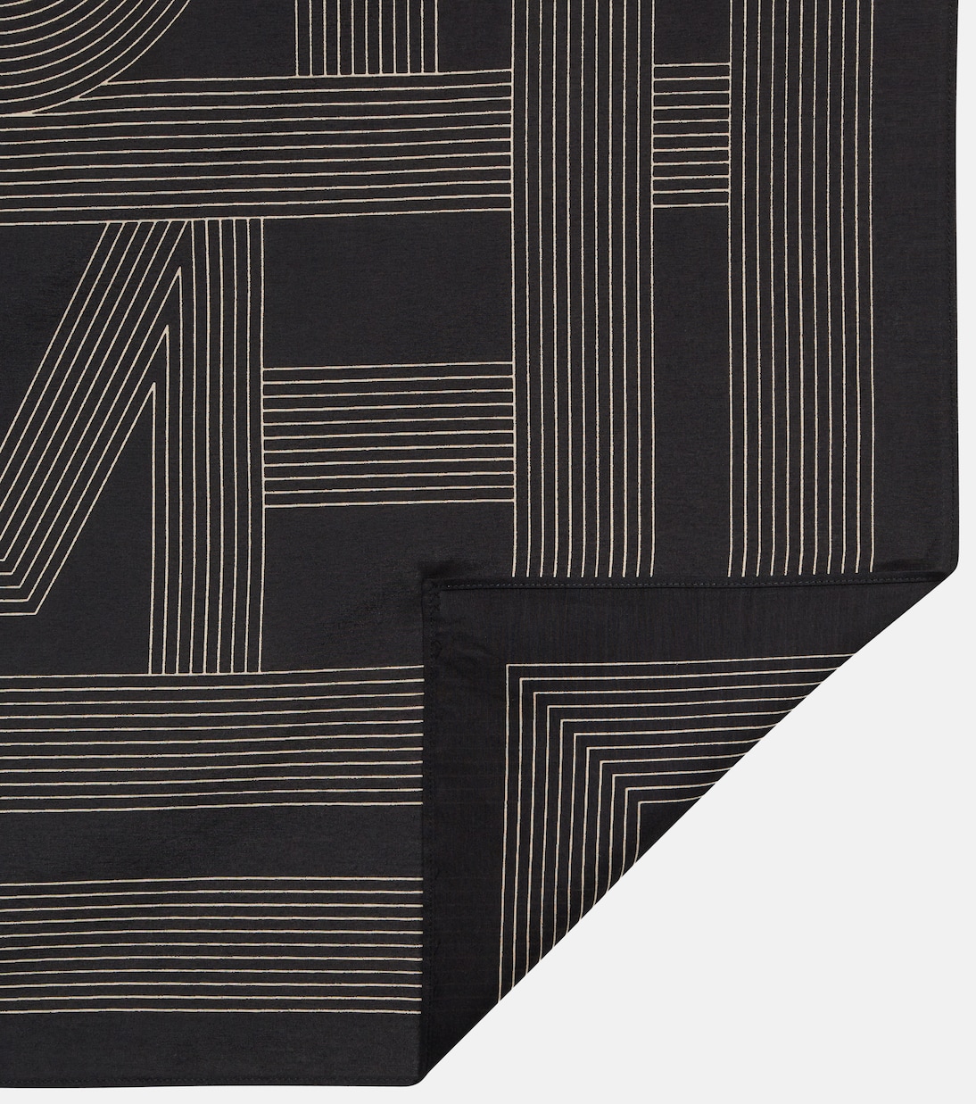 Sciarpa in cotone e seta con logo TOTEME, stile giovane e moderno