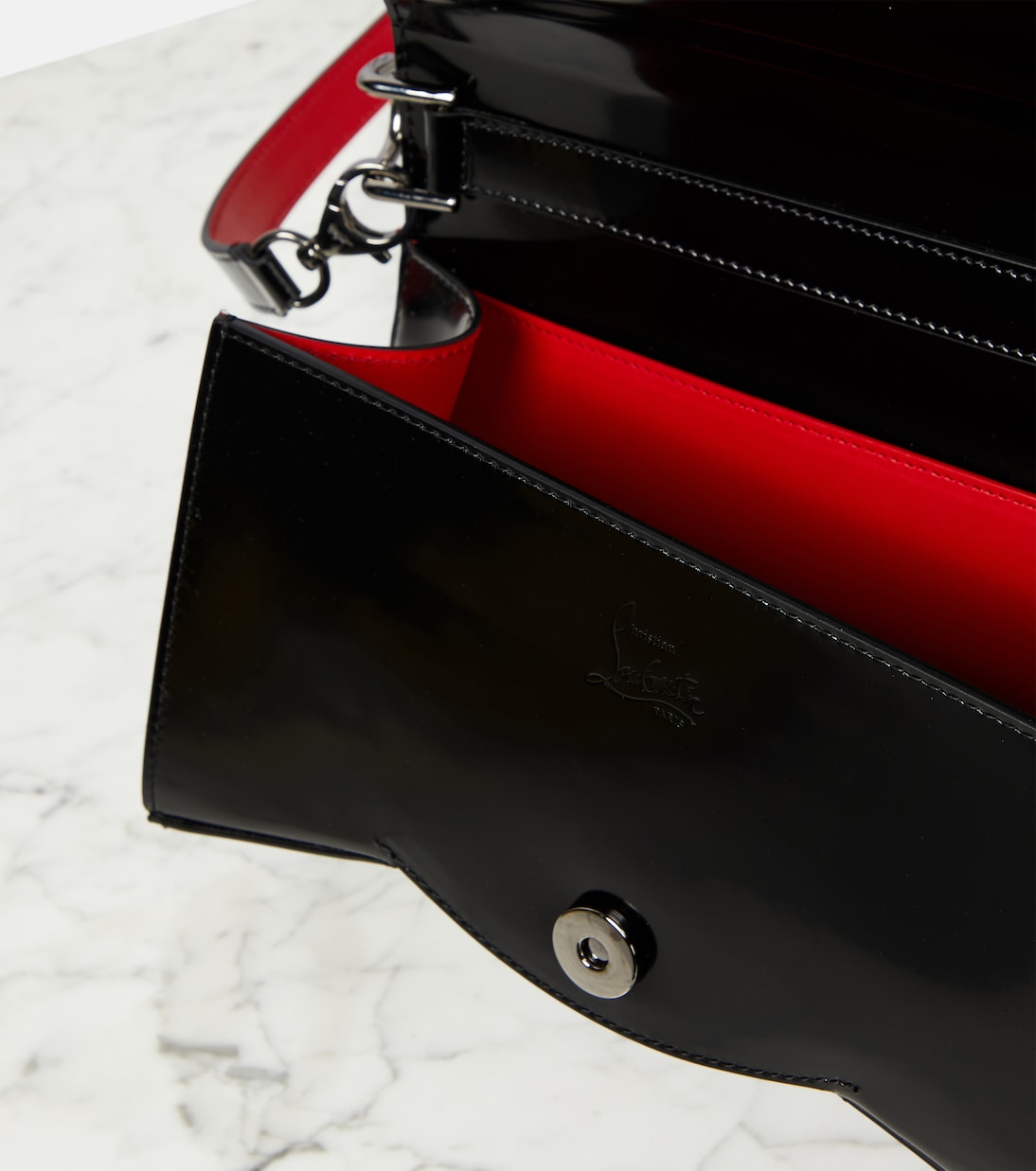 Borsa a spalla in vernice Loubi54 | Christian Louboutin