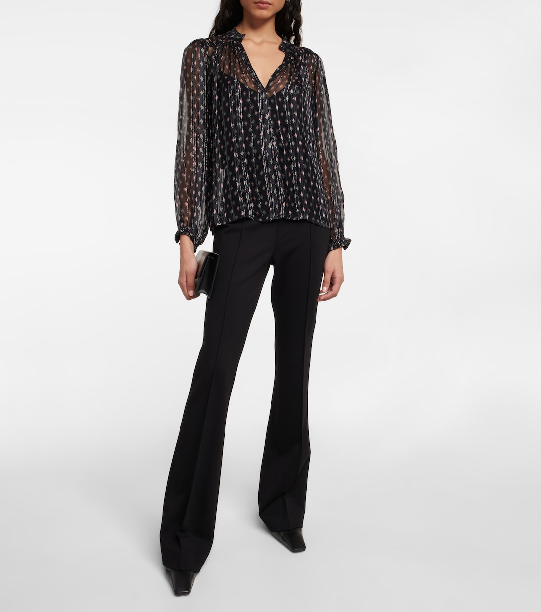 Bluse aus einem Baumwollgemisch | Velvet