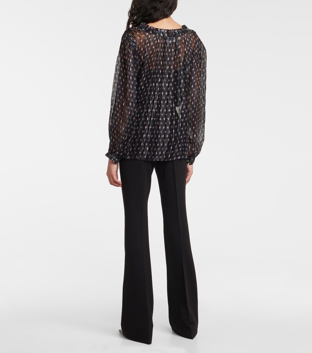 Bluse aus einem Baumwollgemisch | Velvet