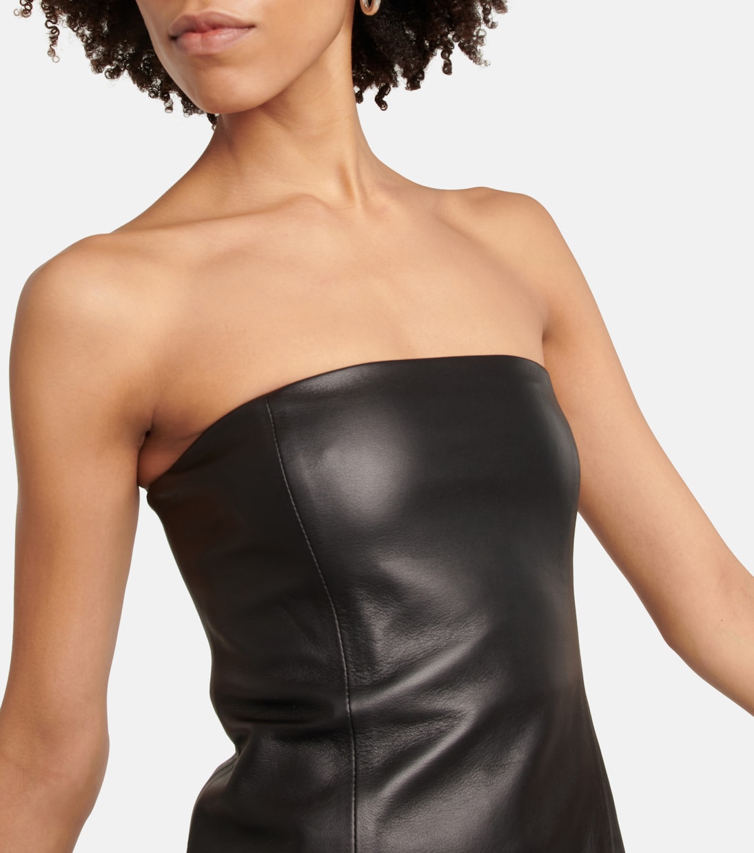 Essentials leather bustier top | CO
