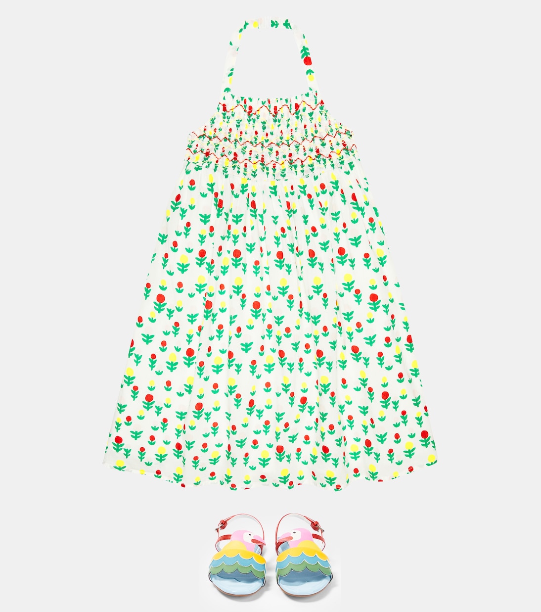Bedrucktes Kleid aus Baumwolle | Stella McCartney Kids
