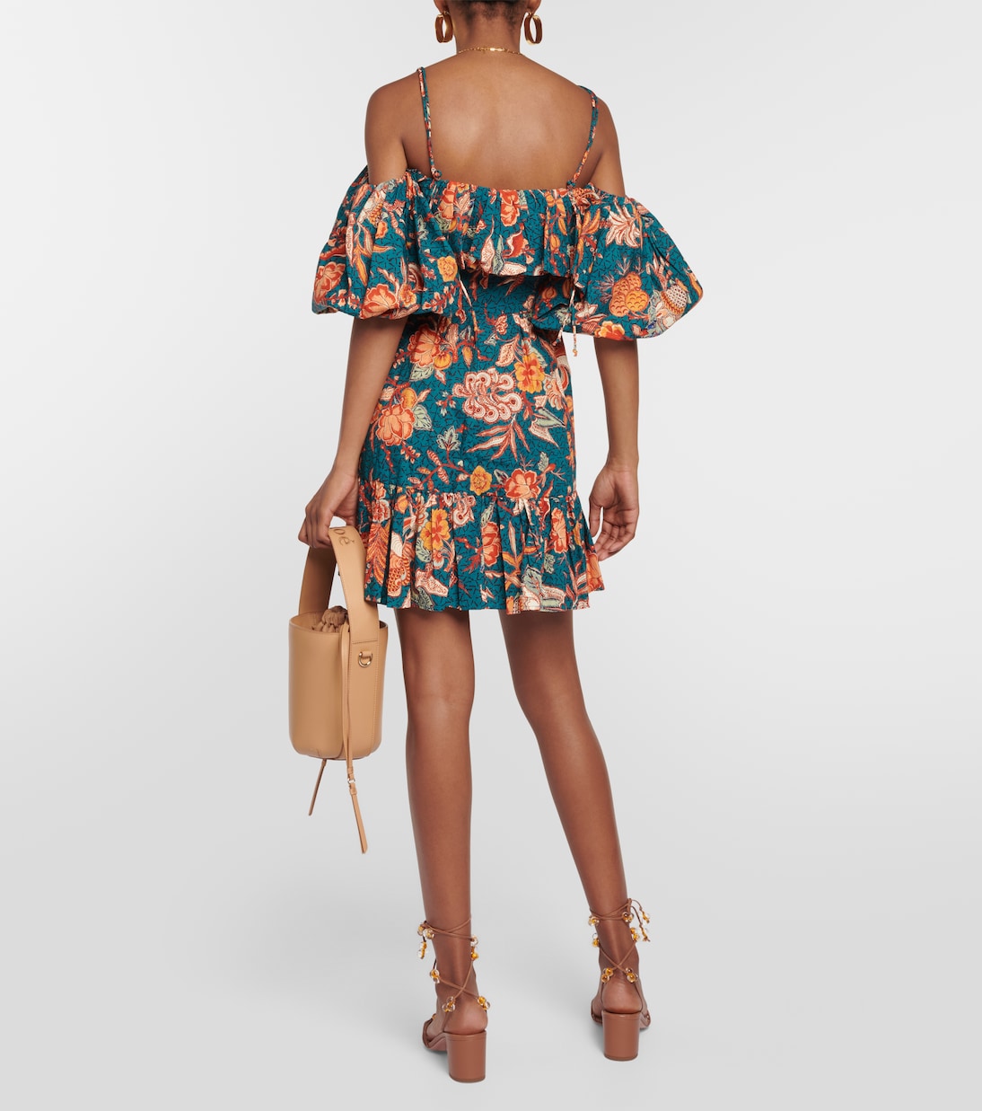Vestido corto Lila en popelín de algodón | Ulla Johnson