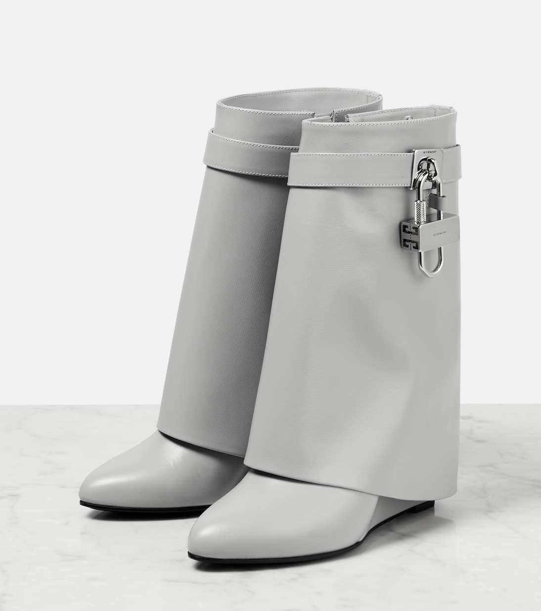 Bottines Shark Lock en cuir | Givenchy