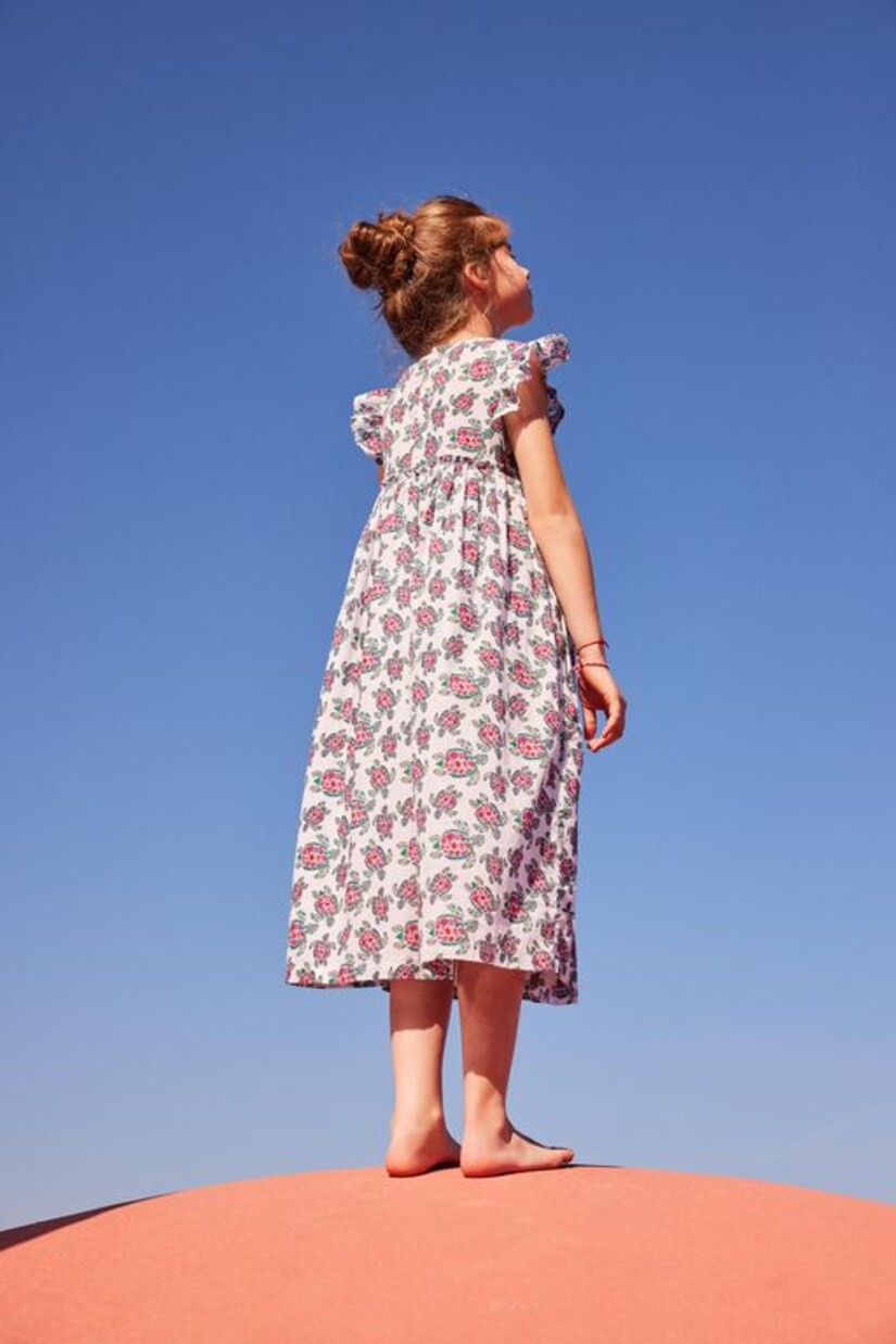 Bedrucktes Kleid aus Baumwolle | Vilebrequin Kids