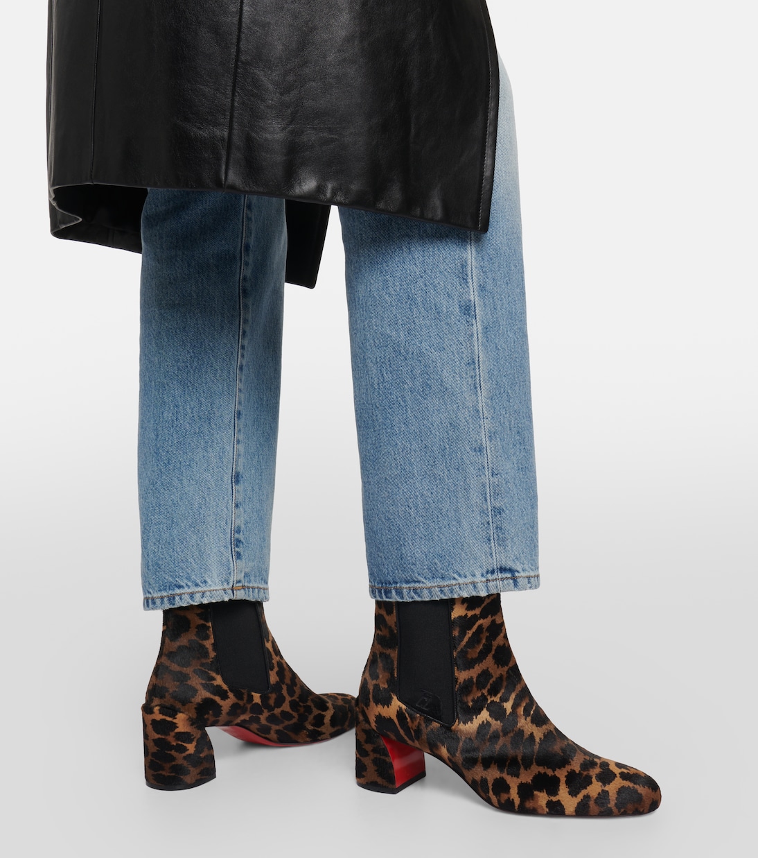 Stivaletti Turelastic in pelle con stampa | Christian Louboutin