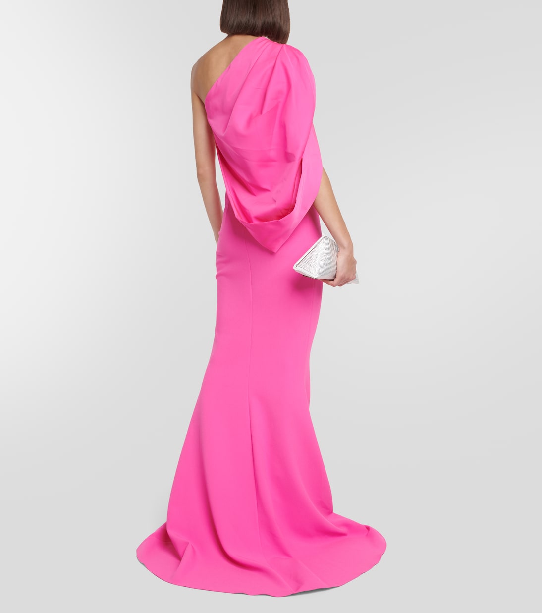 Robe Ambrette aus Crêpe und Satin | Safiyaa