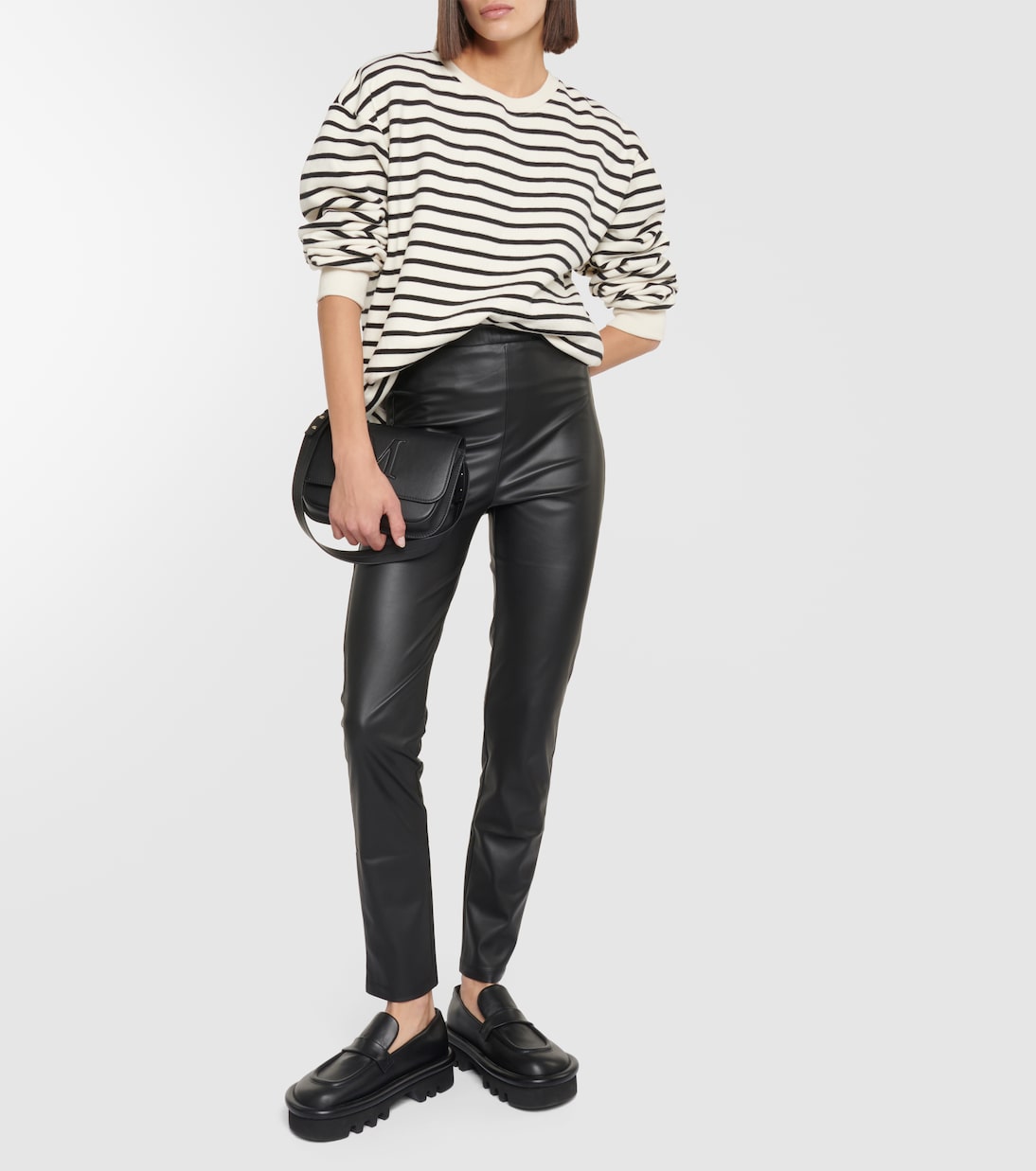 Leisure - Pantaloni slim Zefir in similpelle | Max Mara