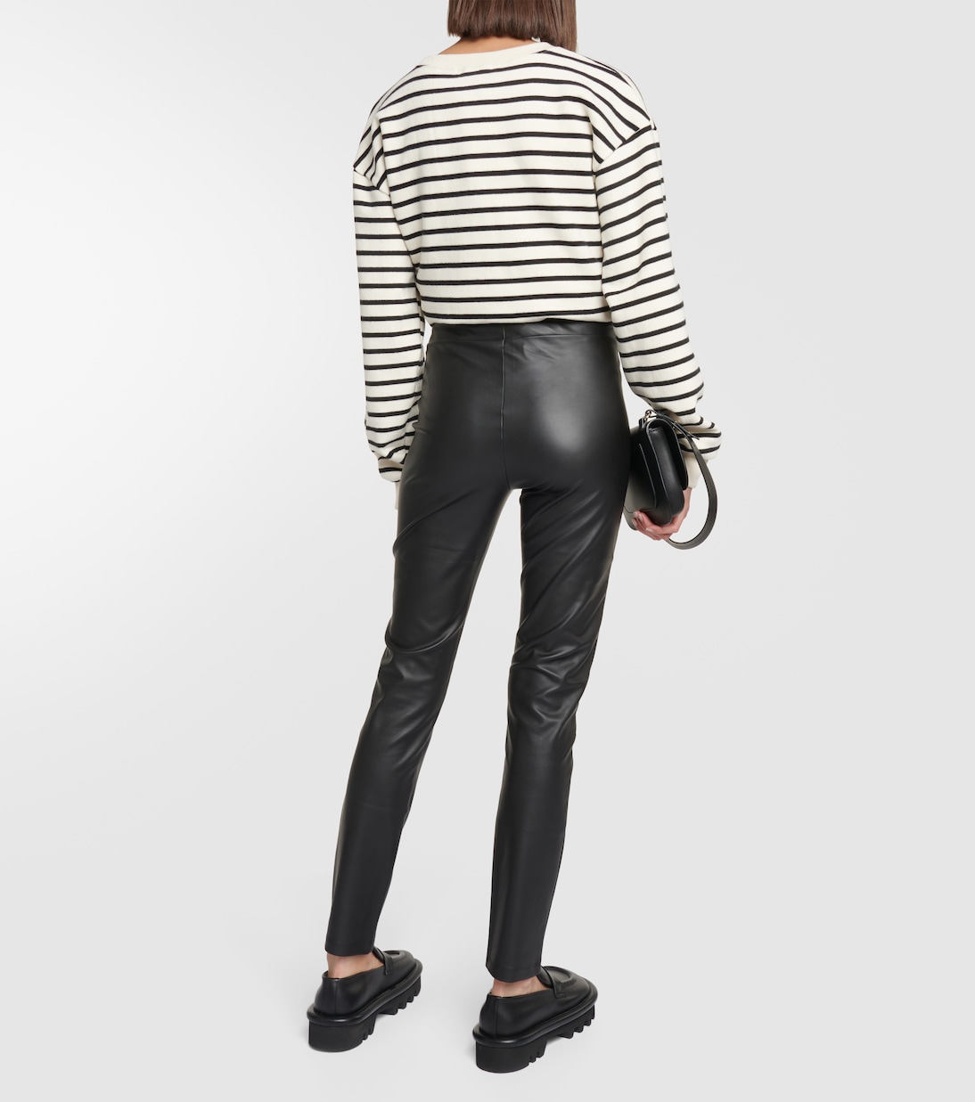 Leisure - Pantaloni slim Zefir in similpelle | Max Mara