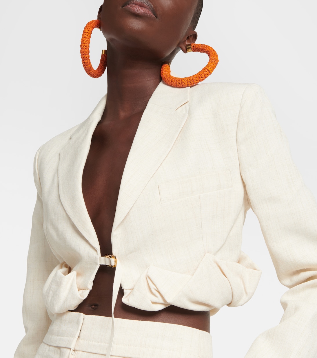 La Croissant linen-blend jacket | Jacquemus