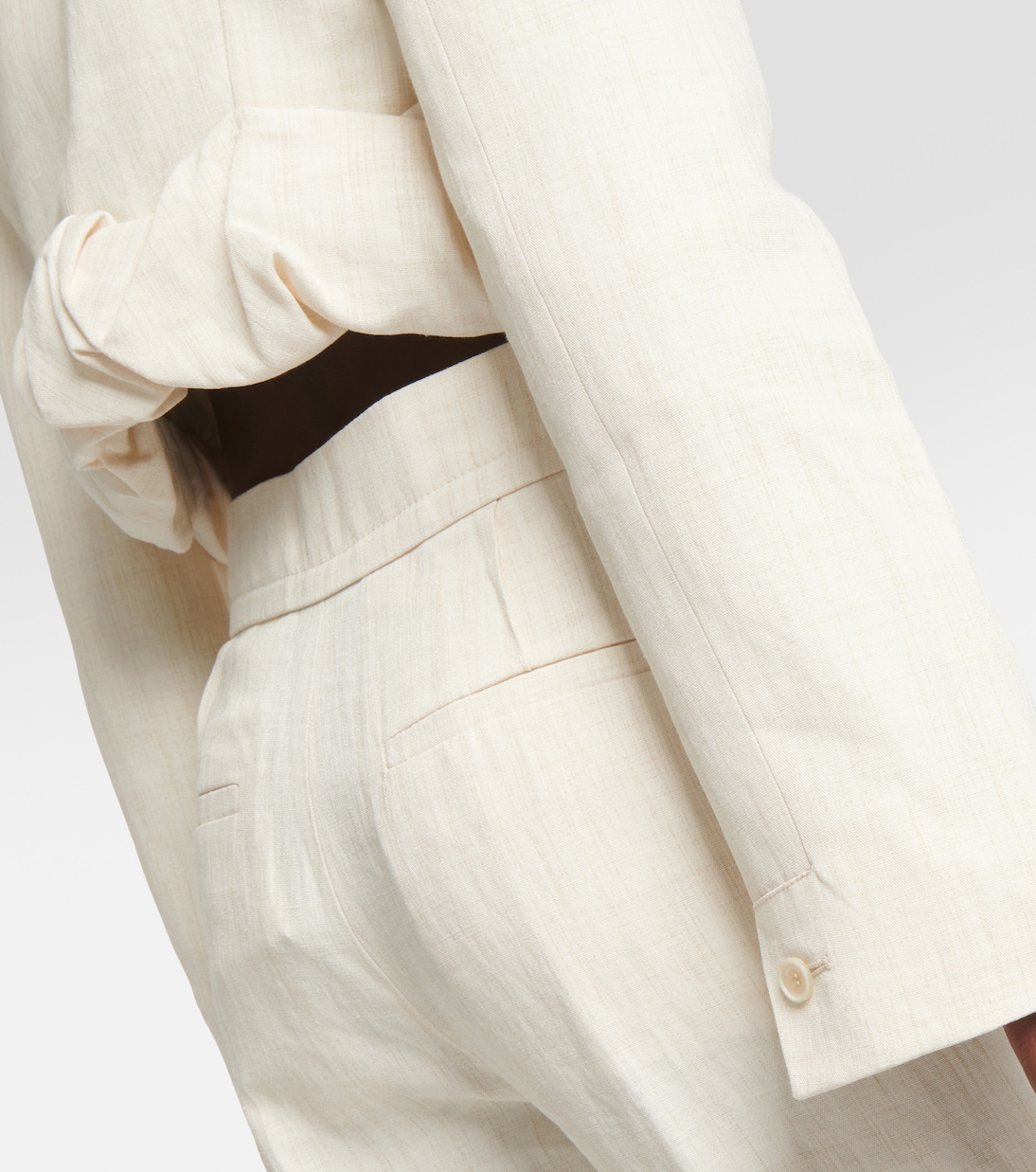 La Croissant linen-blend jacket | Jacquemus